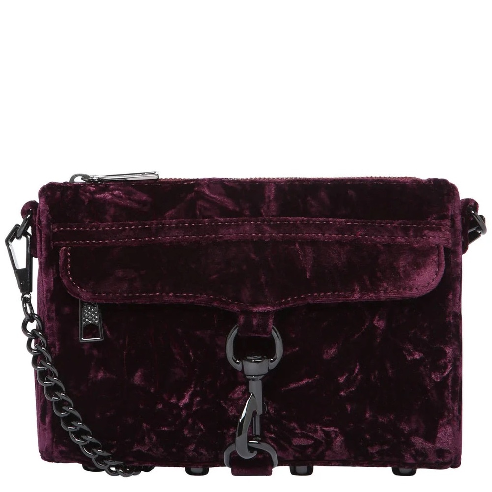 Rebecca Minkoff
MAC Crush Velvet cross
body Dark Cherry